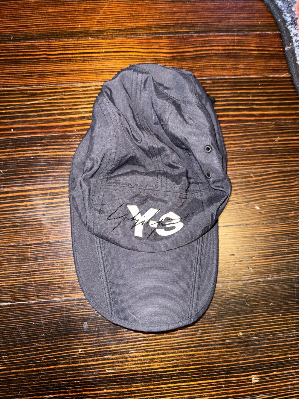 Y-3 Black Cap with White Logo